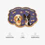 8558AGE1 hier wohnen verzogene hunde fussmatte personalisiert hund_ unregelmassige form 8558adavrc_5