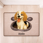 8565AGE1 3d druck effekt hund fussmatte personalisiert hund_ unregelmassige form 8565adsfnc
