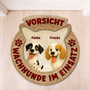 8569AGE1 3d druck effekt vorsicht wachhunde im dienst fussmatte personalisiert hund_ unregelmassige form 8569adslbc_1_63e04822 cab9 451f a5b3 25409a9ab8e9