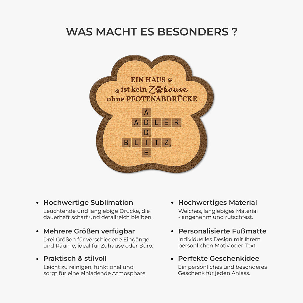 8583AGE1 ein haus ist kein zuhause ohne pfotenabdrucke fussmatte personalisiert hund_ katze unregelmassige form 8583adnvcc_6