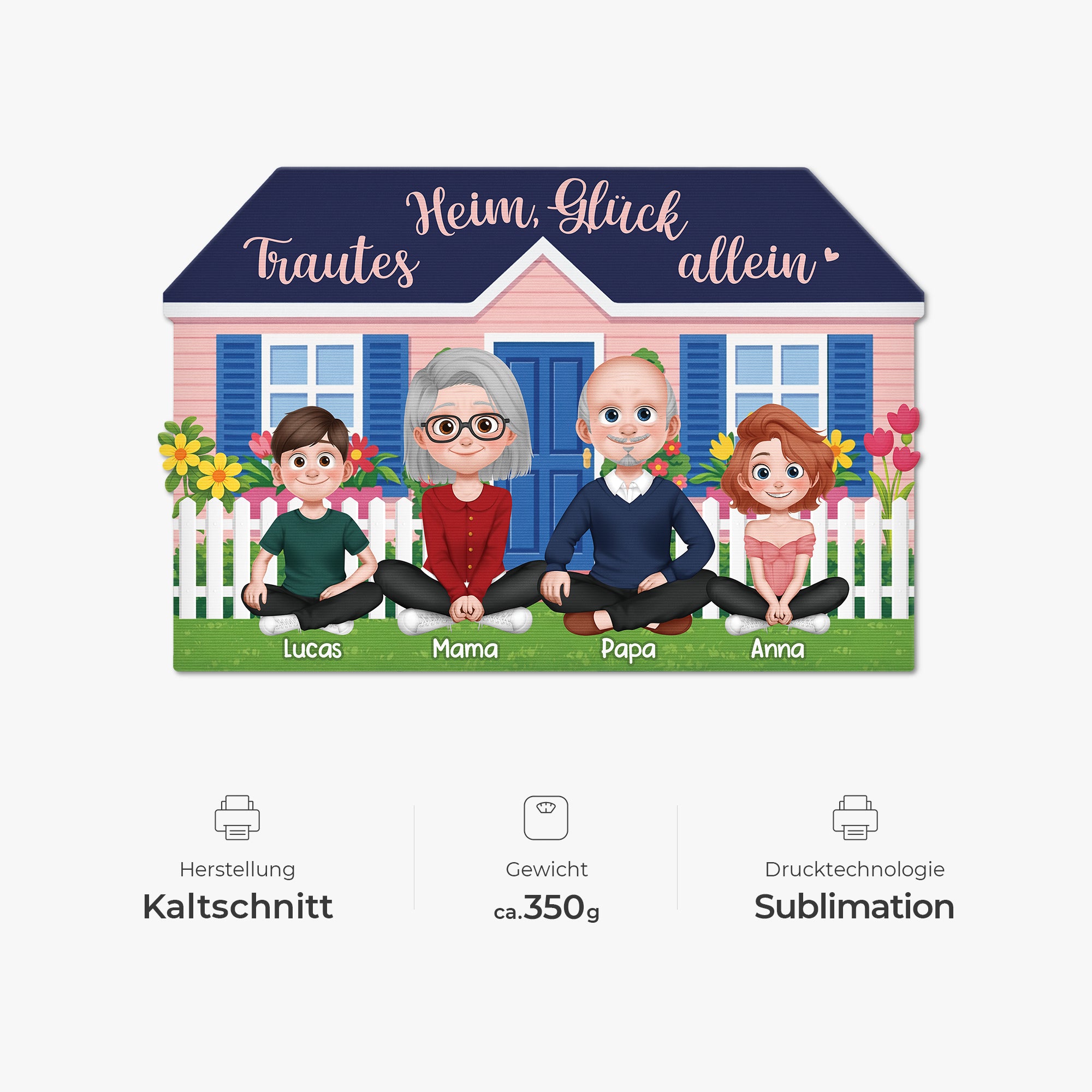 8592AGE4 trautes heim gluck allein fussmatte personalisiert familie_ unregelmassige form 8592adcpti