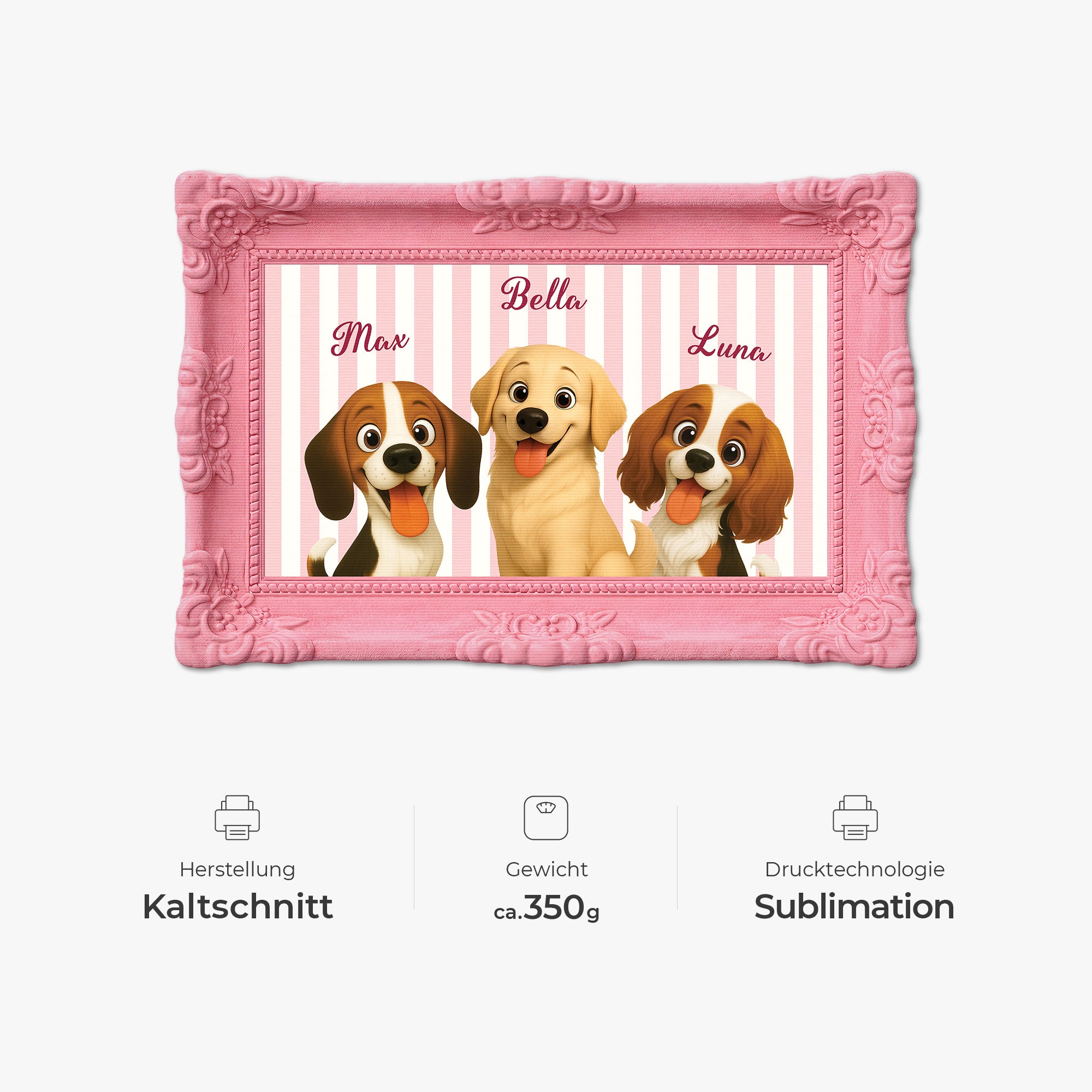 8596AGE4 3d druck effekt hund streifen personalisiertes hunde geschenk  foto fussmatte unregelmassige form 8596adcklc