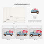 8608AGE3 3d druck effekt familie auto mit herzen fussmatte personalisiert familie_ unregelmassige form 8608adneli