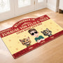 8609AGE1 willkommen im zuhause fussmatte katzen personalisiert unregelmassige form 8609adavmd_2
