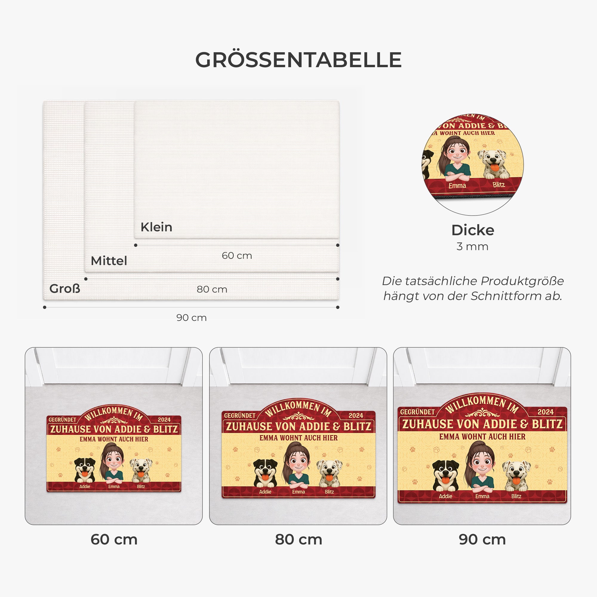 8609AGE1 willkommen im zuhause fussmatte personalisiert hund_ unregelmassige form 8609adavmc_3