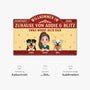 8609AGE1 willkommen im zuhause fussmatte personalisiert hund_ unregelmassige form 8609adavmc_4