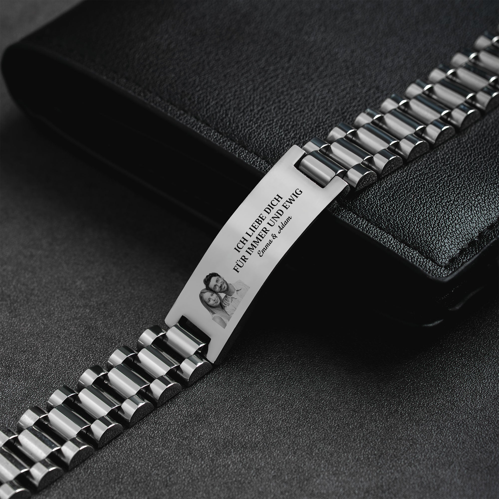 8612JGE1 ich liebe dich fur immer und ewig uhrenband personalisiertes armband mit foto paar 8612j8v5g_1