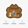 8616AGE5 hoffentlich magst du tierhaare fussmatte personalisiert hund_ unregelmassige form 8616adayrc