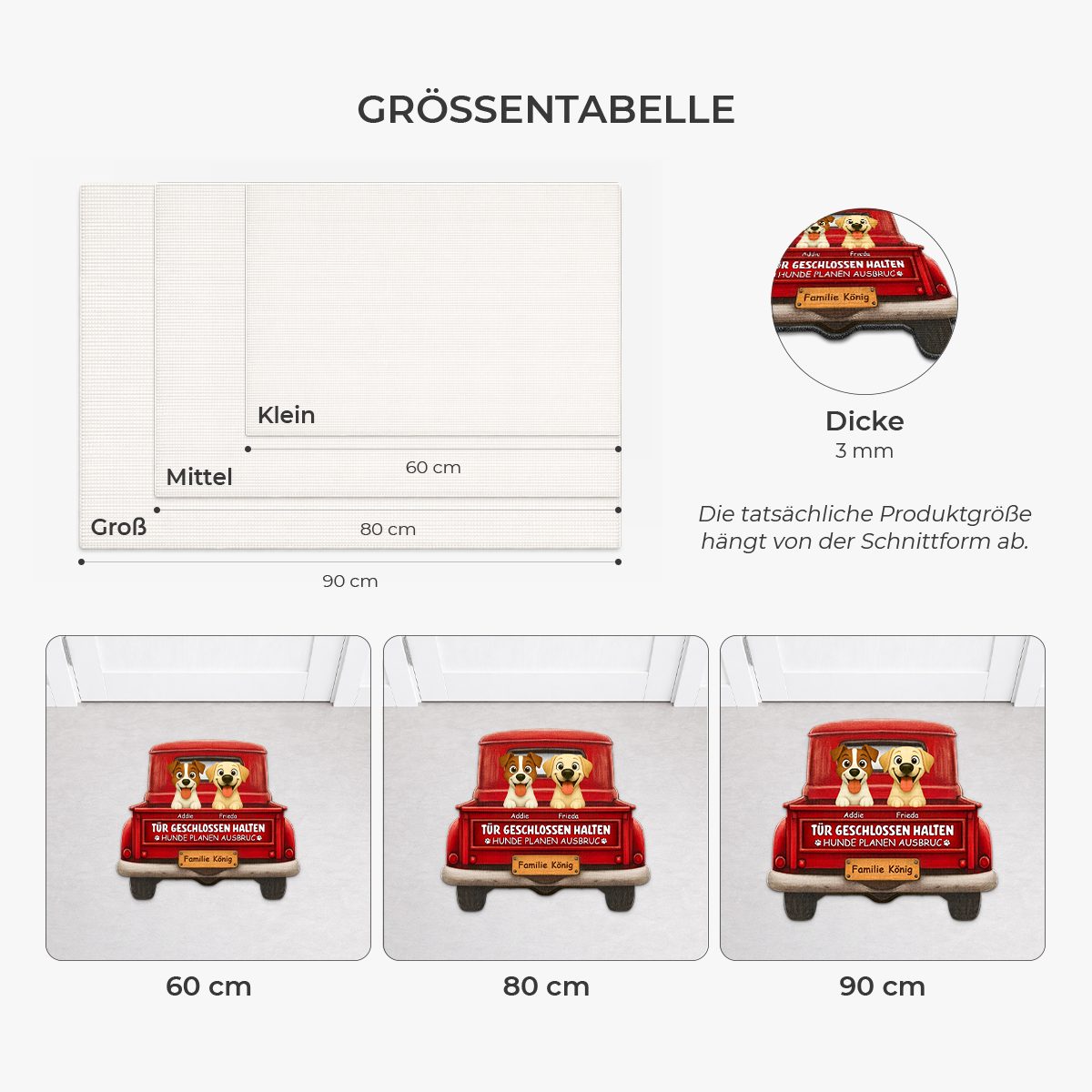 8624AGE3 tur geschlossen halten hunde planen ausbruch personalisiertes hunde geschenk  fussmatte unregelmassige form auto 8624ad8qbc