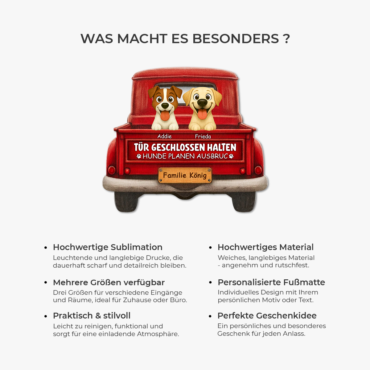 8624AGE6 tur geschlossen halten hunde planen ausbruch personalisiertes hunde geschenk  fussmatte unregelmassige form auto 8624ad8qbc