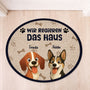 8626AGE1 ich regiere das haus fussmatte personalisiert hund_ auto unregelmassige form 8626ad8yrc