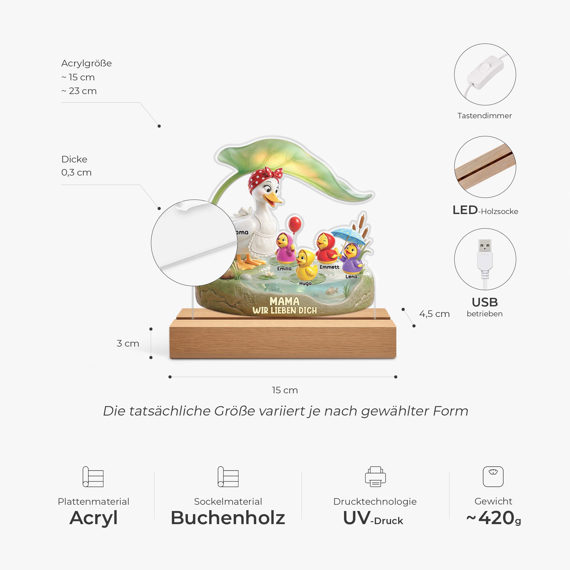 8675LGE3 3d optik mama ich liebe dich personalisiertes nachtlicht_ mama oma ente 8675lcyra
