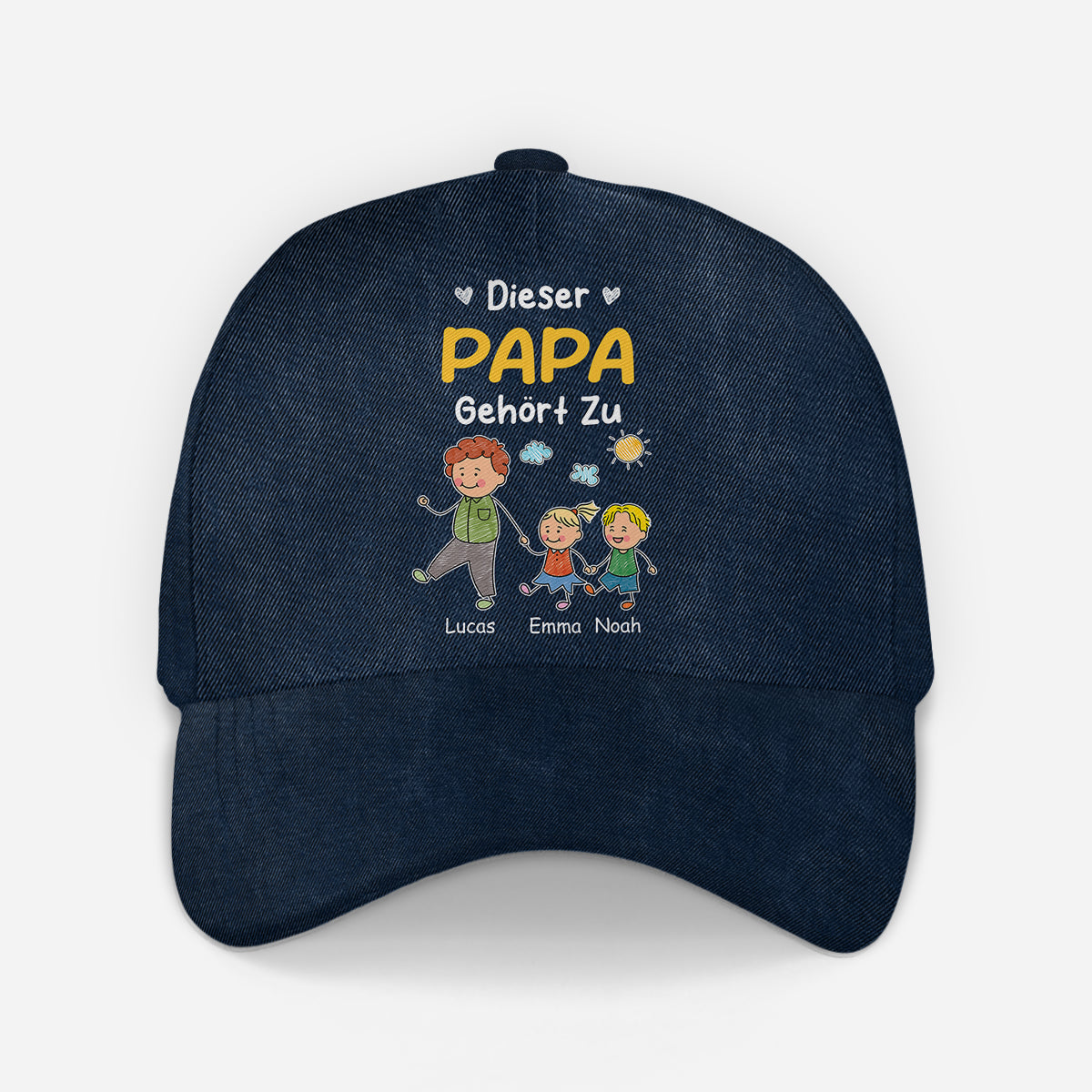 8693JGE2 dieser opa gehort zu personalisierte kappe opa papa strichmannchen 8693jsp5b