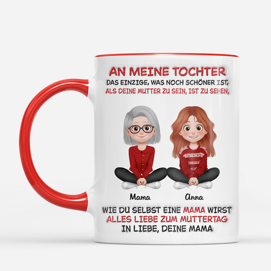 8710MGE2 frohen muttertag vatertag personalisierte tasse mutter tochter sohn 8710maewe