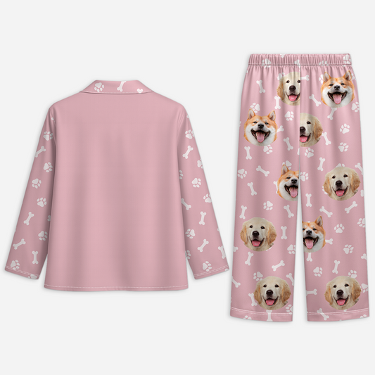 8714VGE2 hund pfoten personalisierte geschenke foto  schlafanzug 8714vakzc