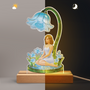 8725LGE5 3d druck effekt madchen blume personalisierte geschenke fur frauen  nachtlicht 8725lacna