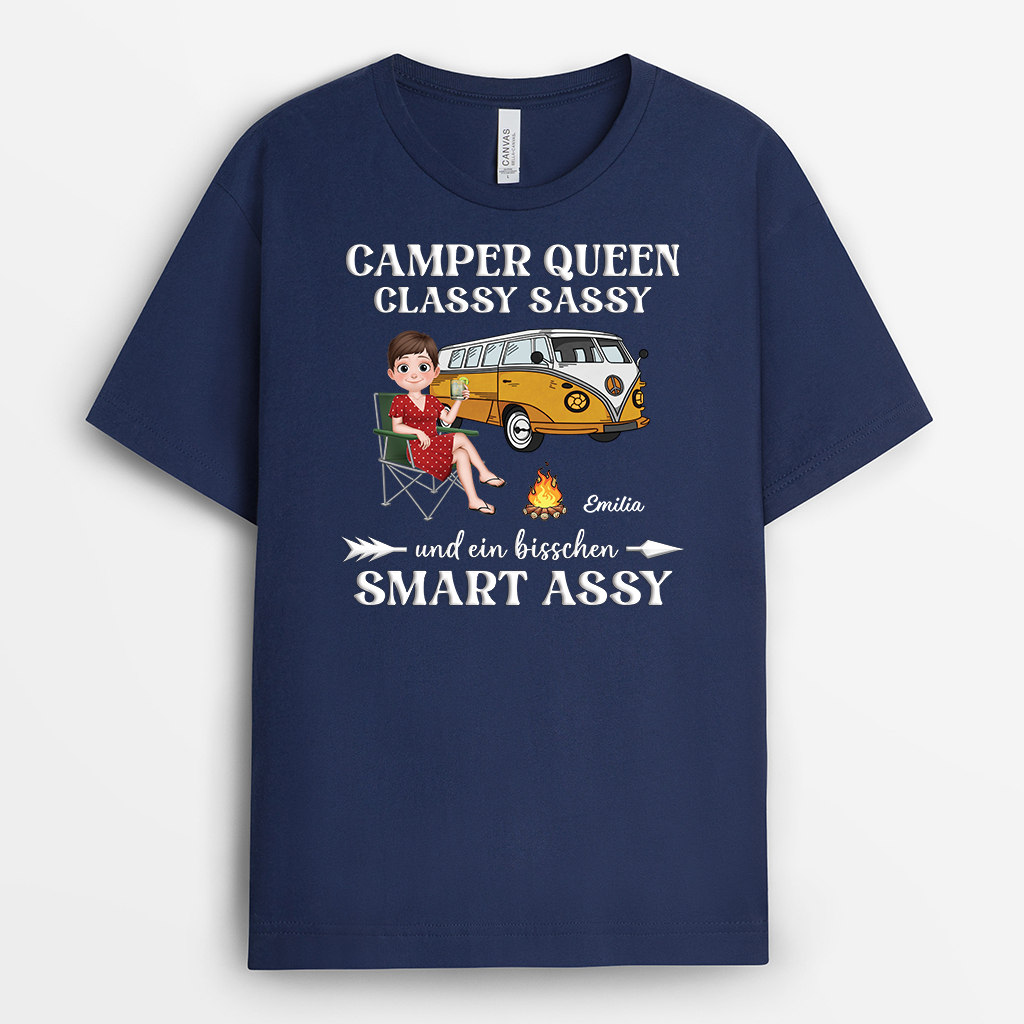 8745AGE2 camper queen personalisierte t shirts damen_ 8745a8fca