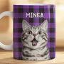 8763MGE2 hund katze tartan personalisierte geschenke foto  tasse 8763m8chc