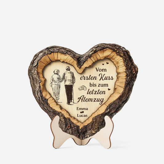 8802QGE1 3d druck effekt vom ersten kuss bis zum letzten atemzug holzacrylplakette personalisiert foto paar holzherz 8802qnpag