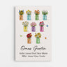 8814CGE1 mamas garten personalisierte leinwand mama oma blumenstrauss einmachglas 8814calca