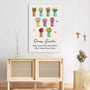 8814CGE3 mamas garten personalisierte leinwand mama oma blumenstrauss einmachglas 8814calca