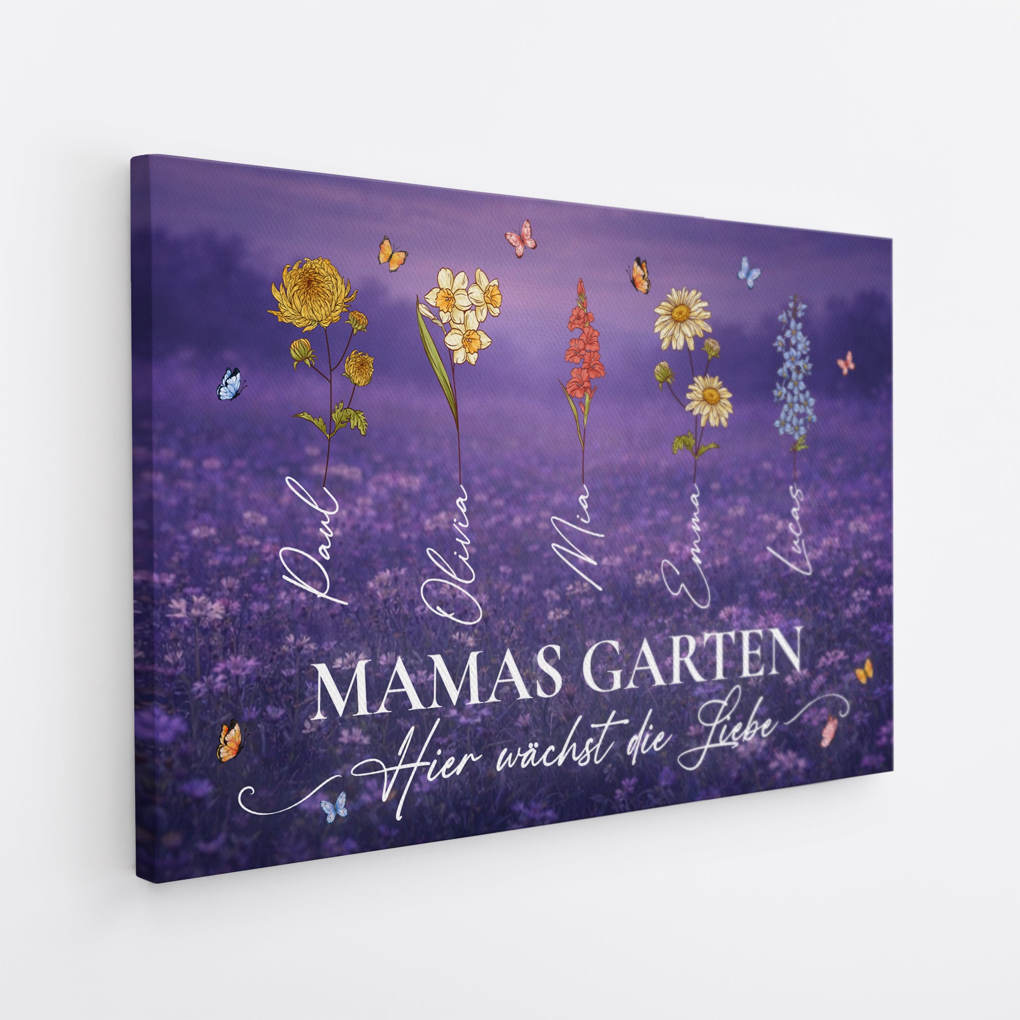 8885CGE2 omas garten hier wachst liebe personalisierte leinwand fur oma mama 8885csyoa