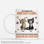 8896MGE1 3d druck effekt du hast mich zwar adoptiert aber eigentlich bin ich hier der boss personalisierte geschenke katze  tasse 8896msczd