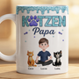 8931MGE2 3d druck effekt katzenmama katzenpapa glitzer katzen tasse personalisiert 8931m3fwd