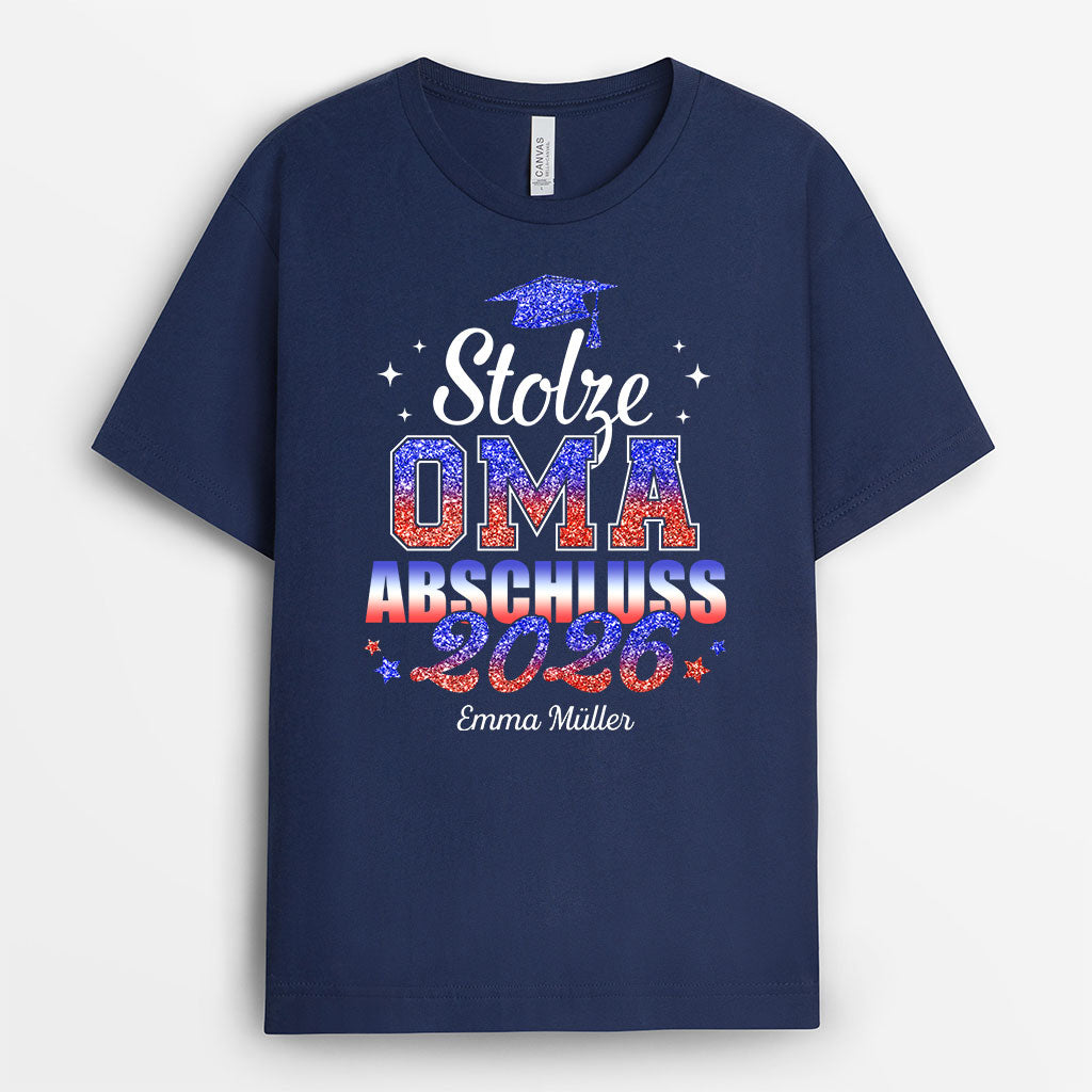 8933AGE2 stolze mama abschluss t shirt personalisiert_ mama papa 8933aayla