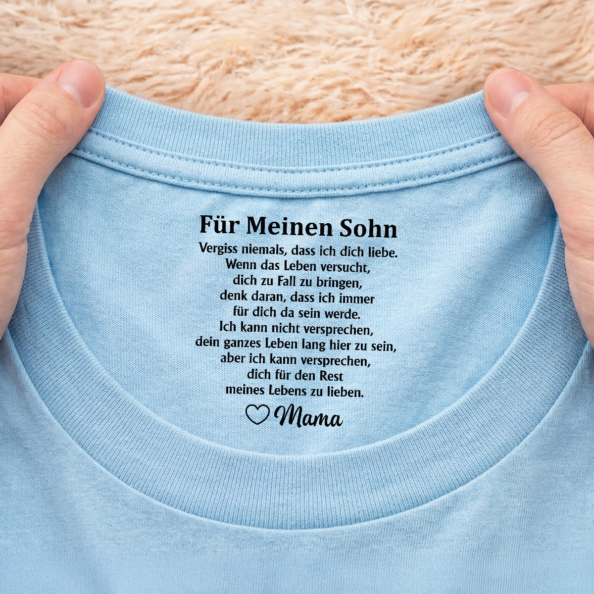 8934AGE2 ich kann versprechen dich fur den rest meines lebens zu lieben weisses t shirt personalisiert nackenlabel drucken sohn tochter 8934aa8pwb_365c4c3a 6e6a 443d bfef 40a35784b6f6