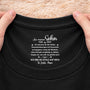 8936AGE2 vergiss nie wie sehr du geliebt wirst personalisiertes geschenk  schwarzes t shirt nackenlabel drucken sohn tochter manner frauen 8936aasqba