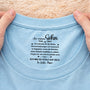 8936AGE2 vergiss nie wie sehr du geliebt wirst personalisiertes geschenk  weisses t shirt nackenlabel drucken sohn tochter manner frauen 8936aasqba