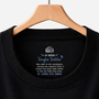 8943AGE1 an meine toughe tochter schwarzes t shirt personalisiert nackenlabel drucken frauen 8943aa