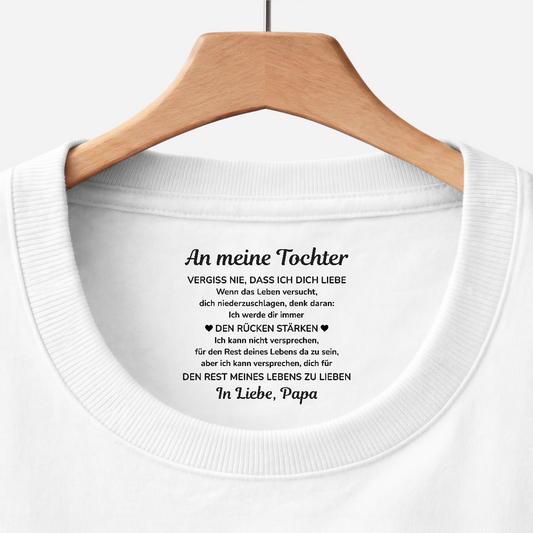 8946AGE1 an meinen sohn an meine tochter personalisiertes geschenk  weisses t shirt nackenlabel drucken manner frauen 8946aashza