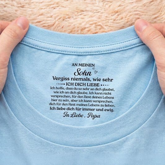8952AGE2 ich hoffe dass du so sehr an dich glaubst weisses t shirt personalisiert nackenlabel drucken sohn tochter manner frauen 8952aa6rla