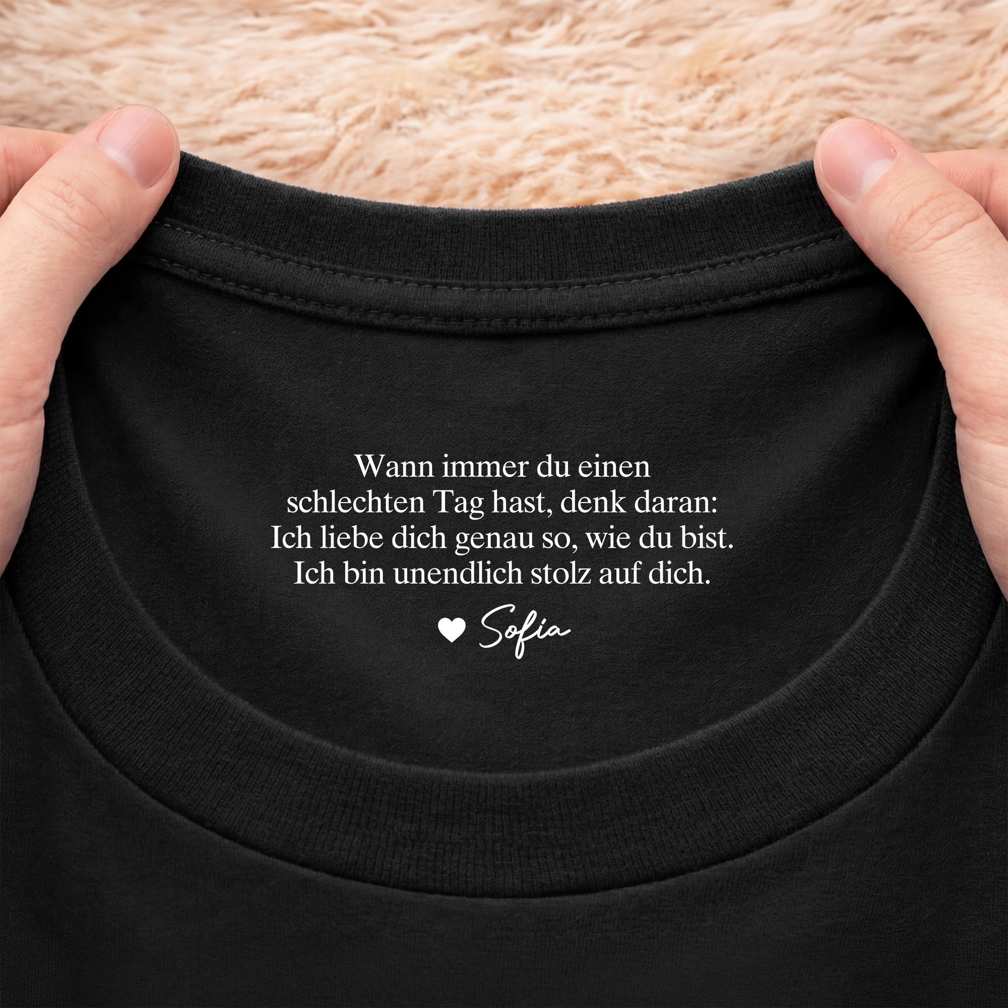 8954AGE2 du hast immer mich schwarzes t shirt personalisiert nackenlabel drucken manner frauen 8954aaseca_0d838ee1 74b5 4f8a b642 6ea0bae4b9e6