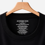 8962AGE1 ich bin immer bei dir tief in deinem herzen schwarzes t shirt personalisiert nackenlabel drucken sohn tochter manner frauen 8962aatebb