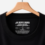 8973AGE1 einmal bruder immer bruder personalisiertes geschenk  schwarzes t shirt nackenlabel drucken 8973aacdbb