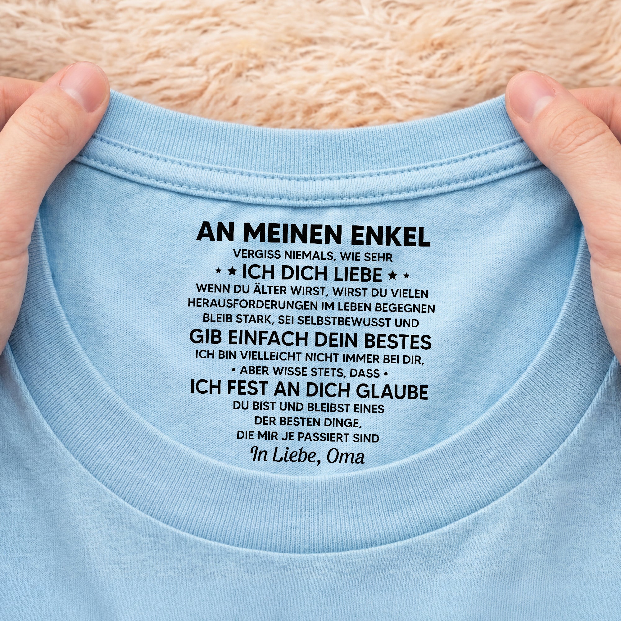 8975AGE2 du bist und bleibst eines der besten dinge die mir je passiert sind personalisiertes geschenk  weisses t shirt nackenlabel drucken sohn tochter manner frauen 8975aacdzb