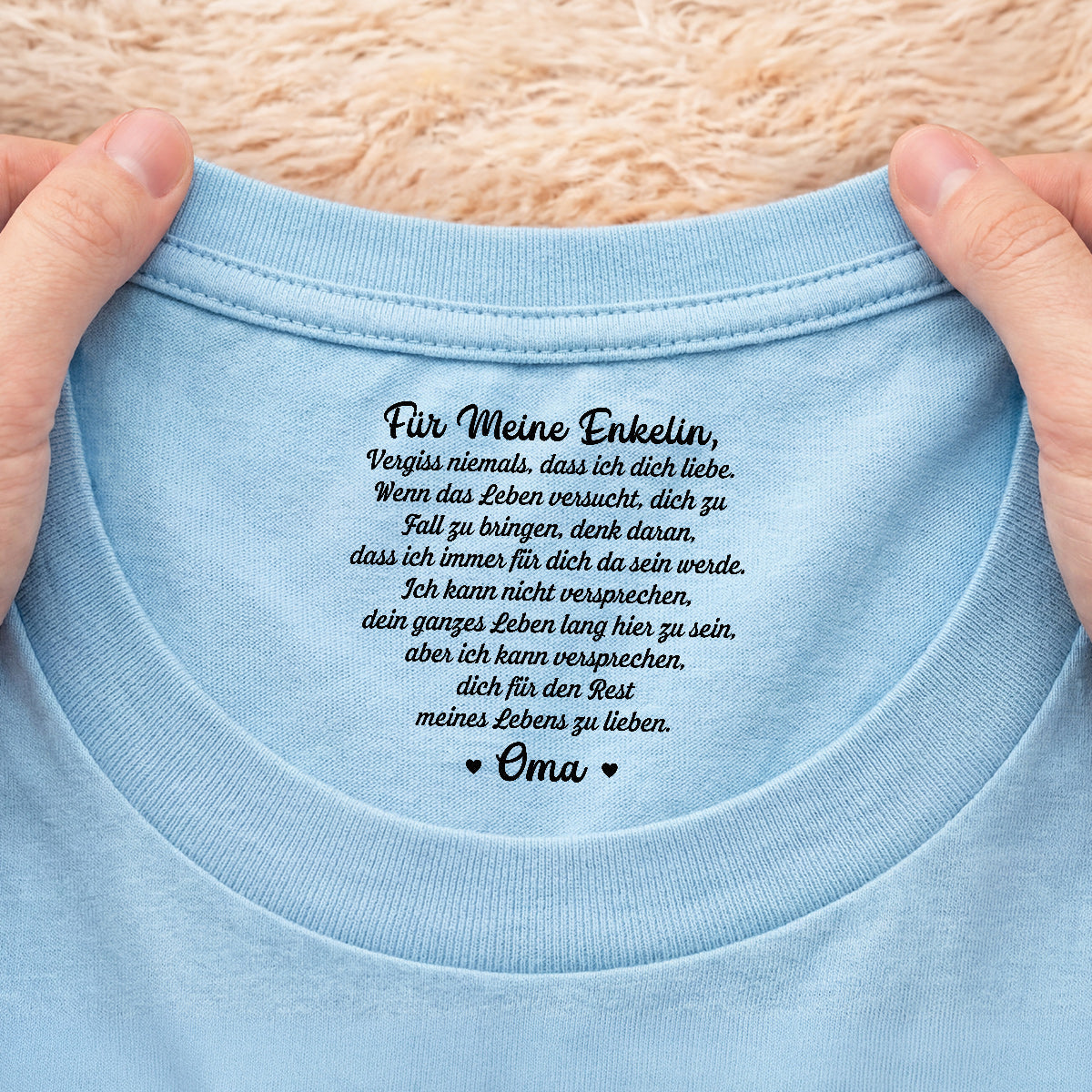 8977AGE1 ich kann versprechen dich fur den rest meines lebens zu lieben weisses t shirt personalisiert nackenlabel drucken sohn tochter manner frauen 8977aacvsa_2