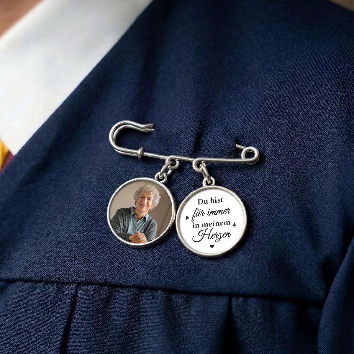 9006AGE2 ich gehe heute und jeden tag an deiner seite anstecknadel personalisiert charms mit foto abschluss 9006ajapas