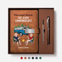 9011MGE1 erinnerungen sammeln auf jedem campingplatz notizbuch mit stift personalisiert paar camping 9011mo3vcg_1