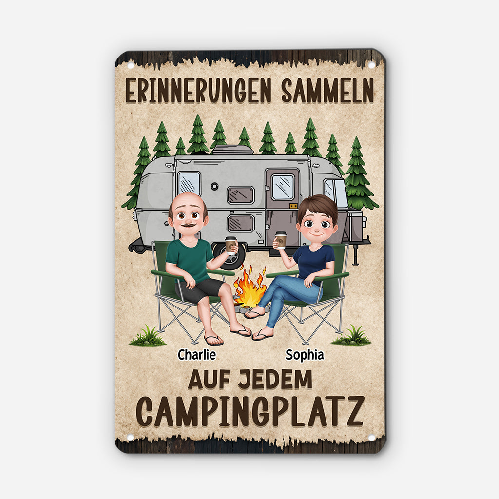 camping schild Erinnerungen Sammeln Auf Jedem Campingplatz - Camping Schild Personali