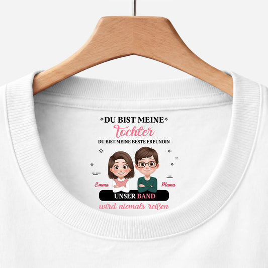 9068AGE1 unser band wird niemals reissen weisses t shirt personalisiert nackenlabel drucken tochter sohn schwester bruder 9068aa6fsa