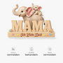 9072AGE3 3d druck effekt elefanten acryl aufsteller personalisiert mama papa 9072arcqpa