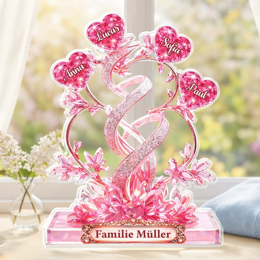 9081AGE1 3d druck effekt familie acryl aufsteller personalisiert 9081ar8pci