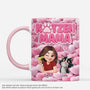 9096MGE1 3d druck effekt katzenmama katzenpapa personalisierte geschenke katze  tasse pompon 9096madwd