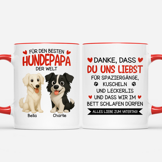 9109MGE1 fur die beste hundemama der welt personalisiertes hunde geschenk  tasse 9109mac1c