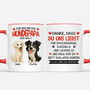 9109MGE1 fur die beste hundemama der welt personalisiertes hunde geschenk  tasse 9109mac1c