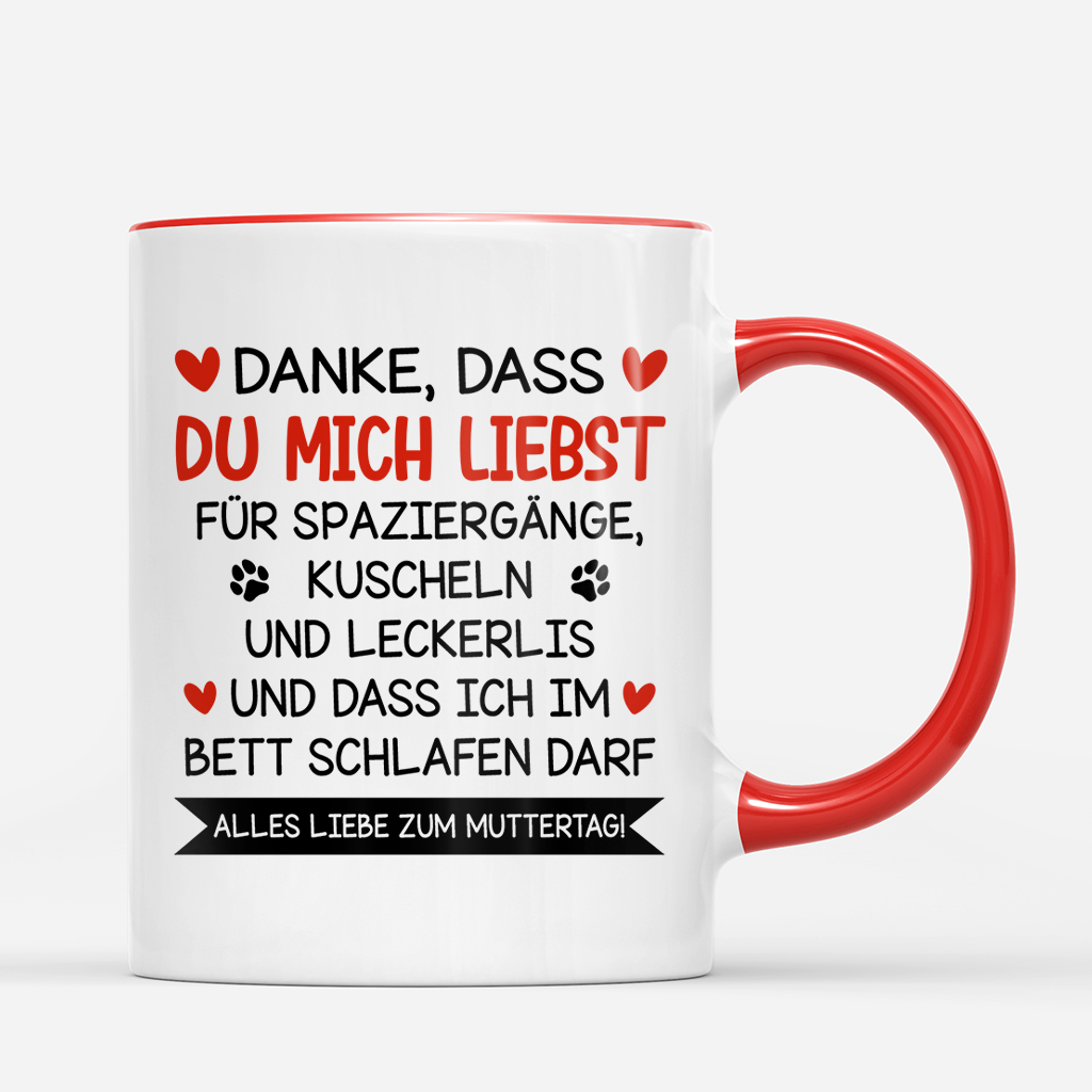 9109MGE3 fur die beste hundemama der welt personalisiertes hunde geschenk  tasse 9109mac1c
